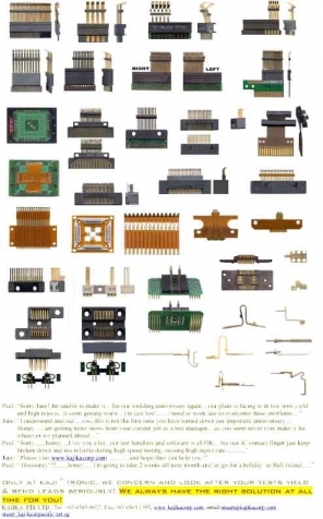 semiconductors(IC) test pins & IC Test contactors